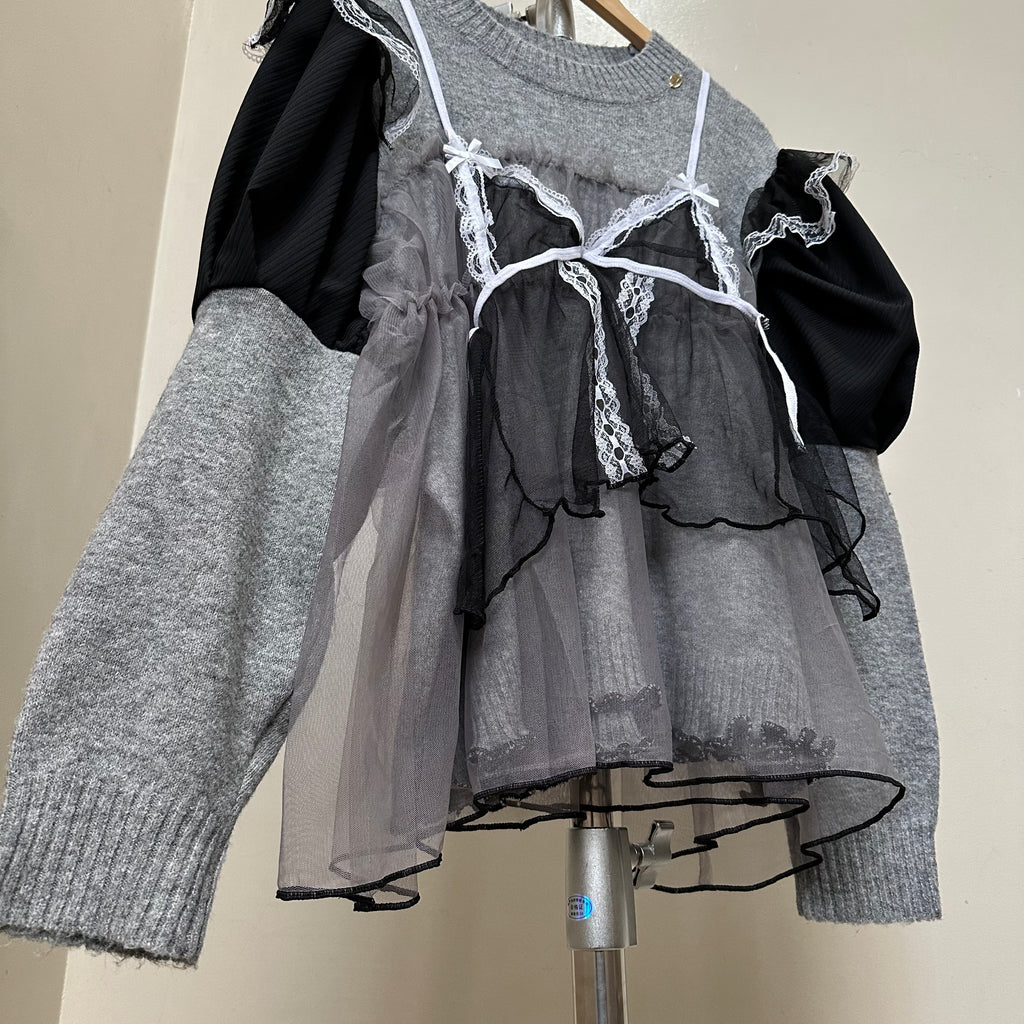 グレーチュールリメイクセーター