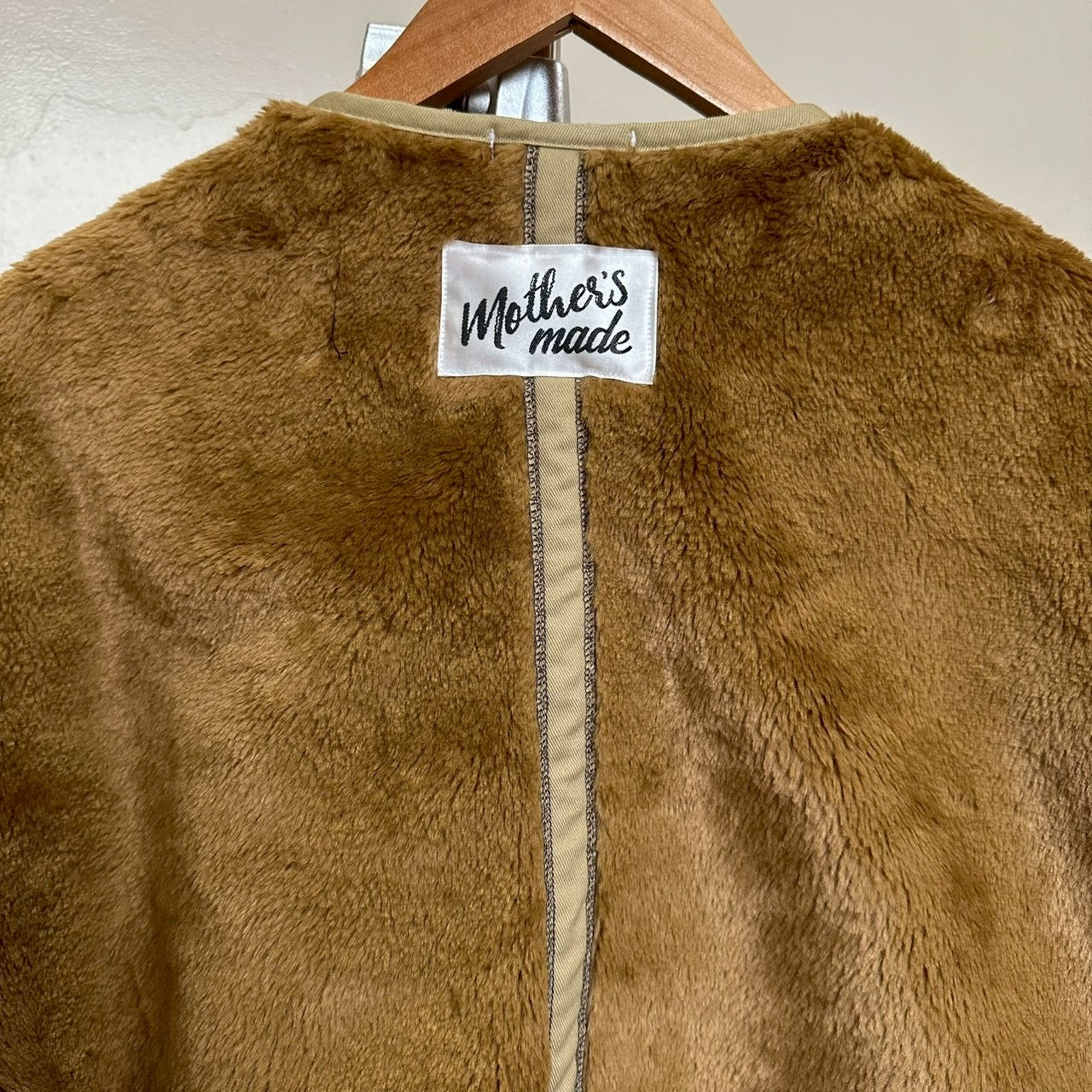 ボアベージュ白レースショットジャケット