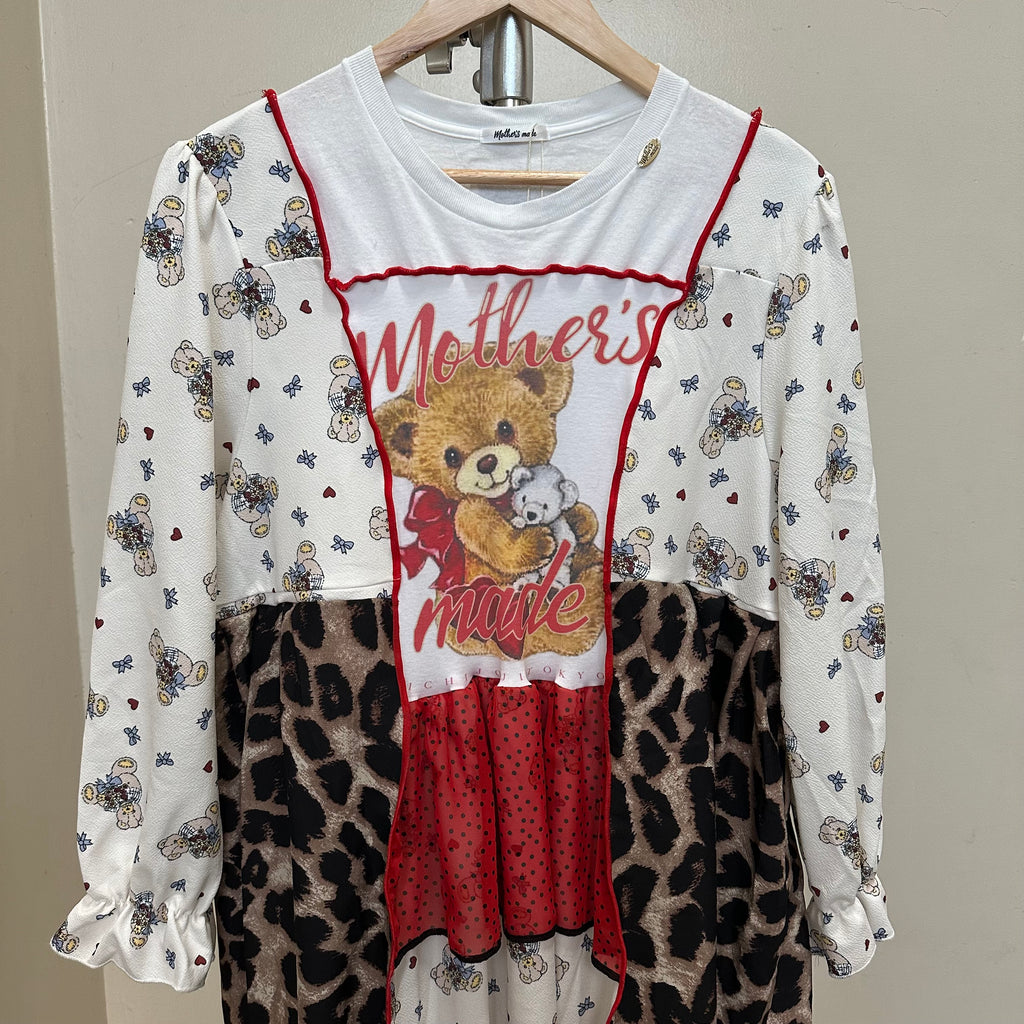 ヒョウ柄テディベア OP