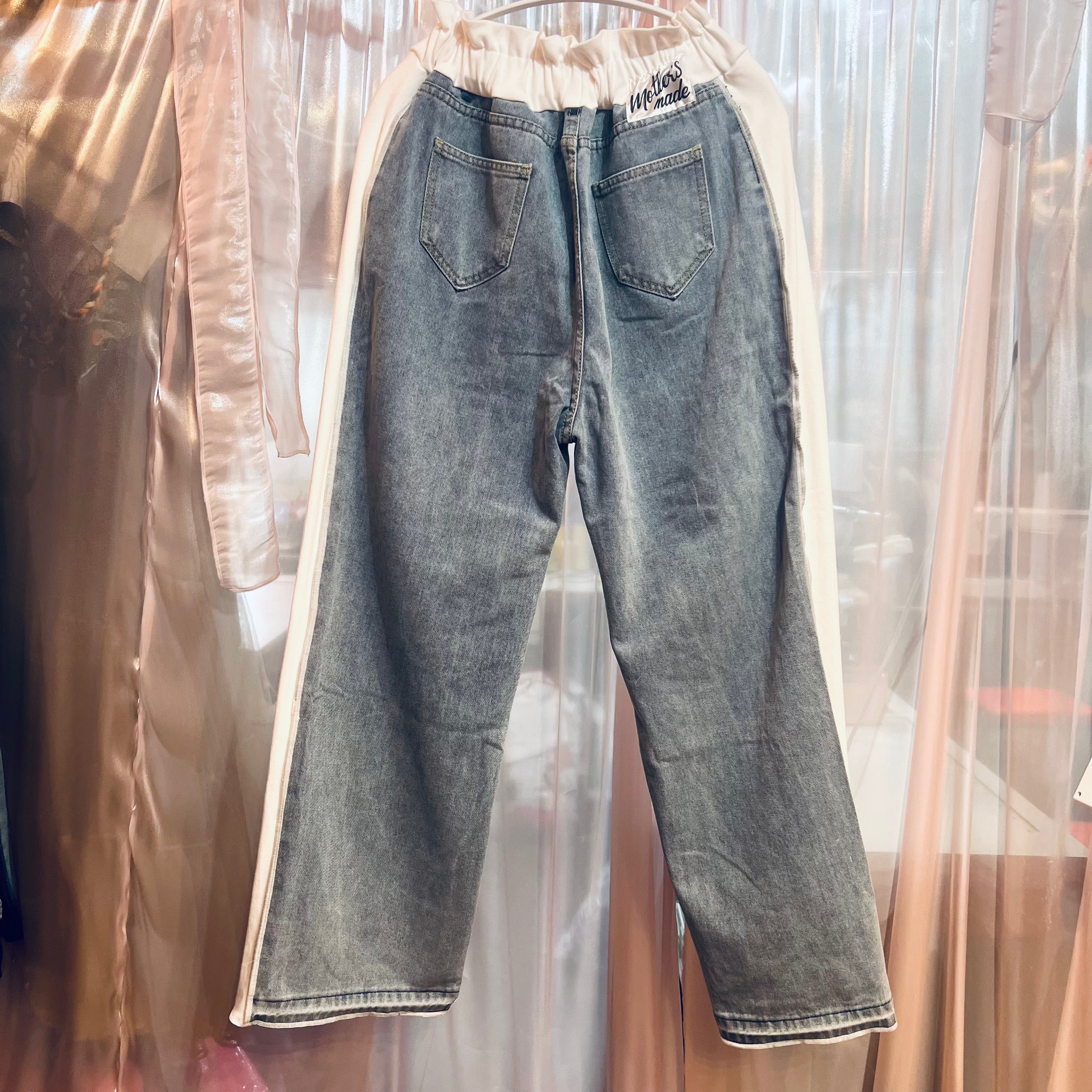 ニットパッチワークデニム (はいいる