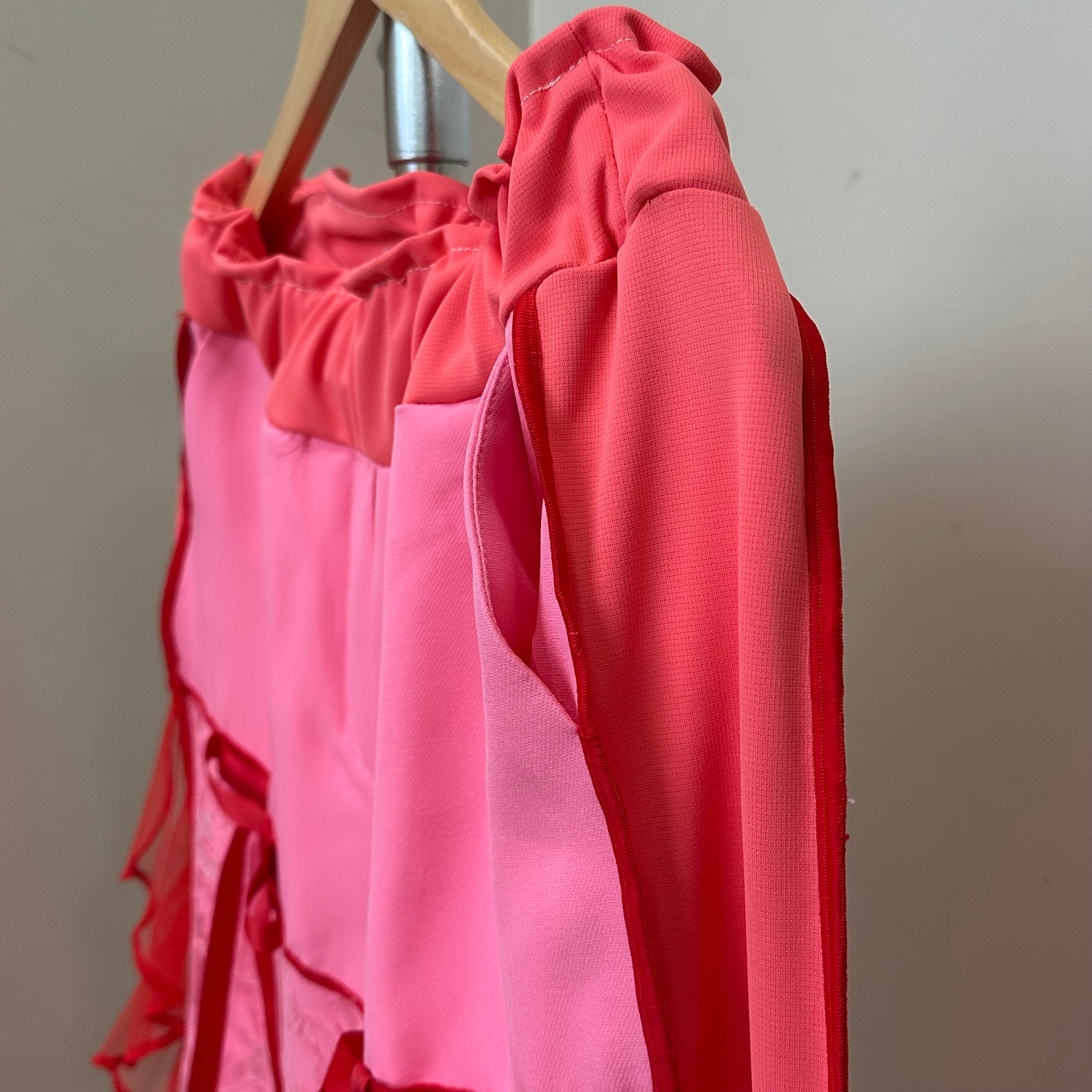 フリル×リボンのピンクパンツ