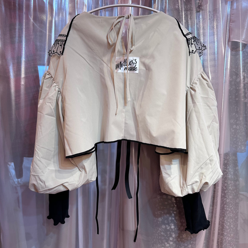 アイボリーレース刺繍ハウリー