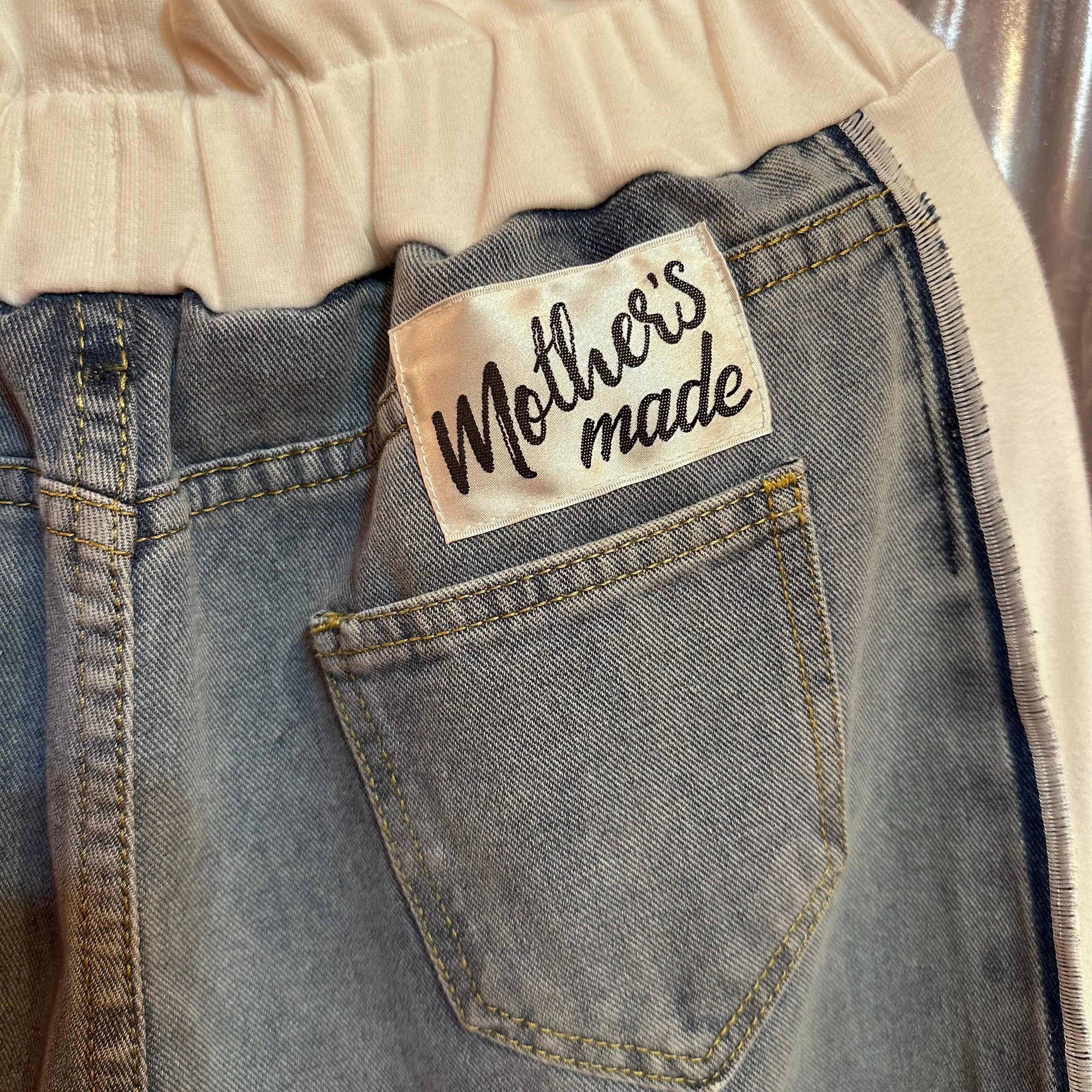 ニットパッチワークデニム