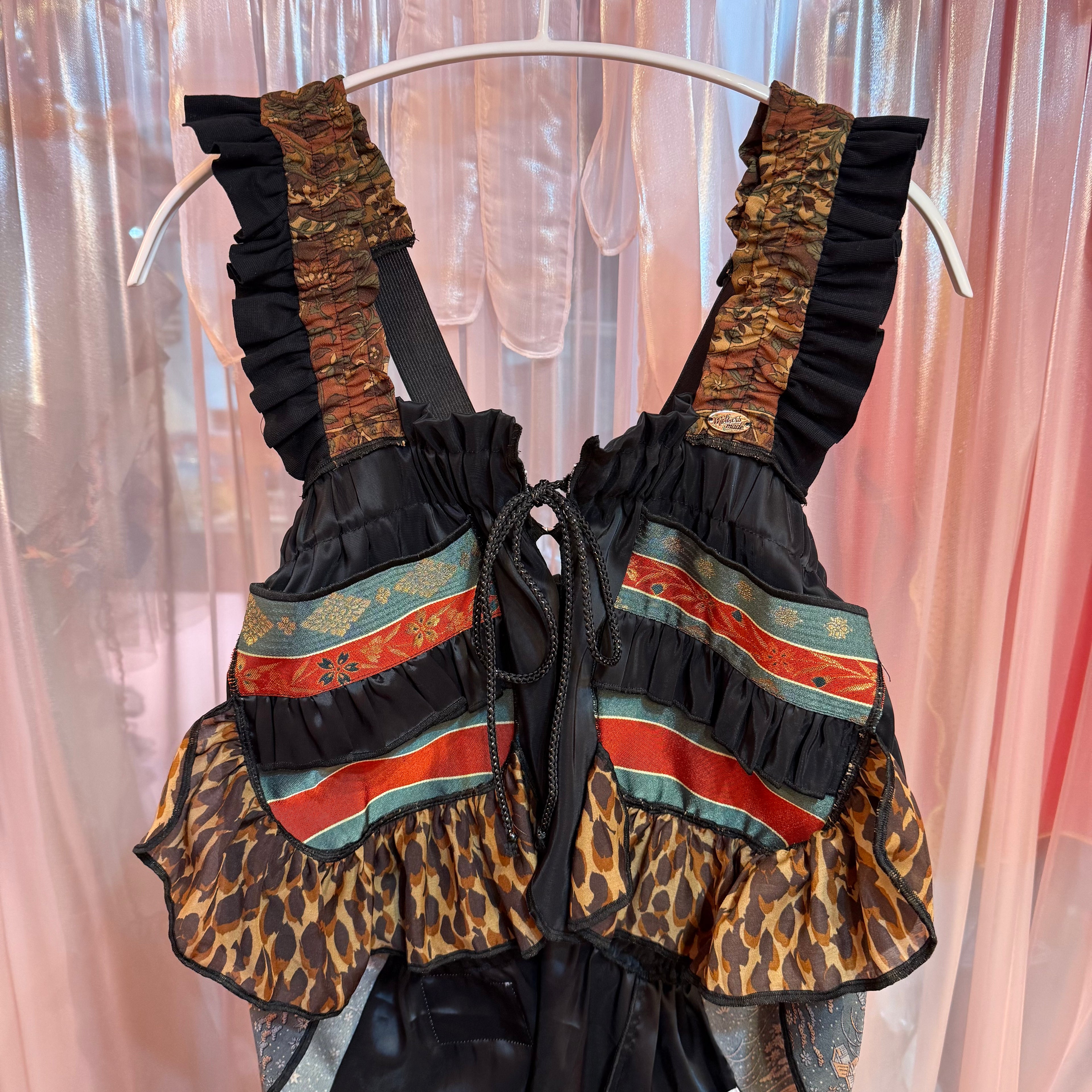 着物xヒョウ柄キャミソール