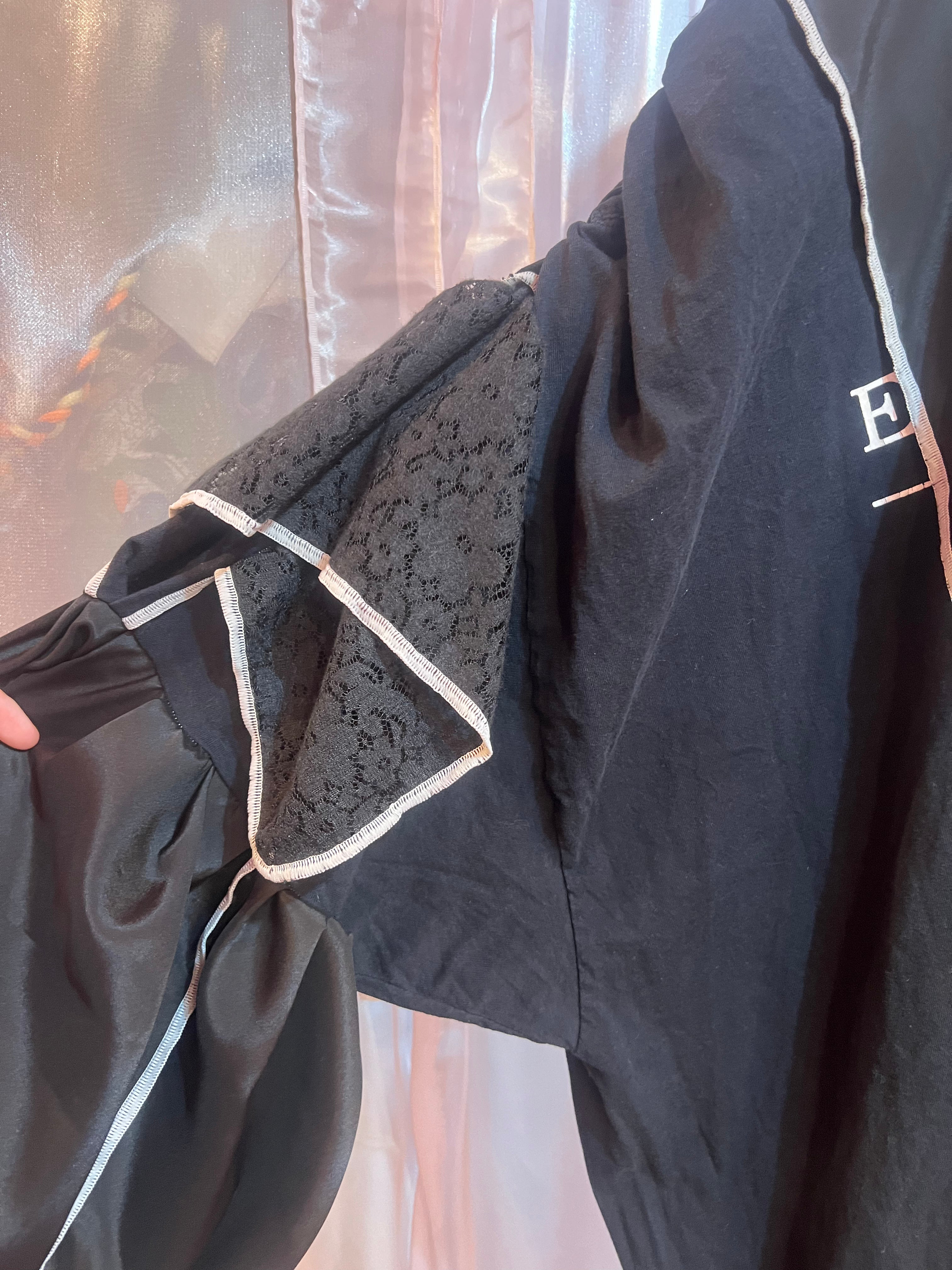 セントメアリー×着物 2wayトップス (黒)