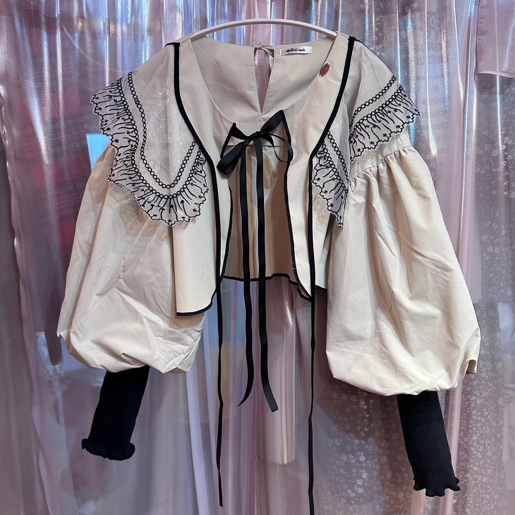 アイボリーレース刺繍ハウリー