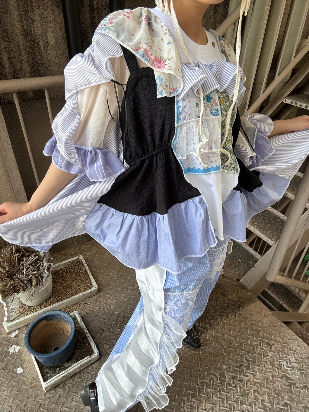 花柄キャミトップス