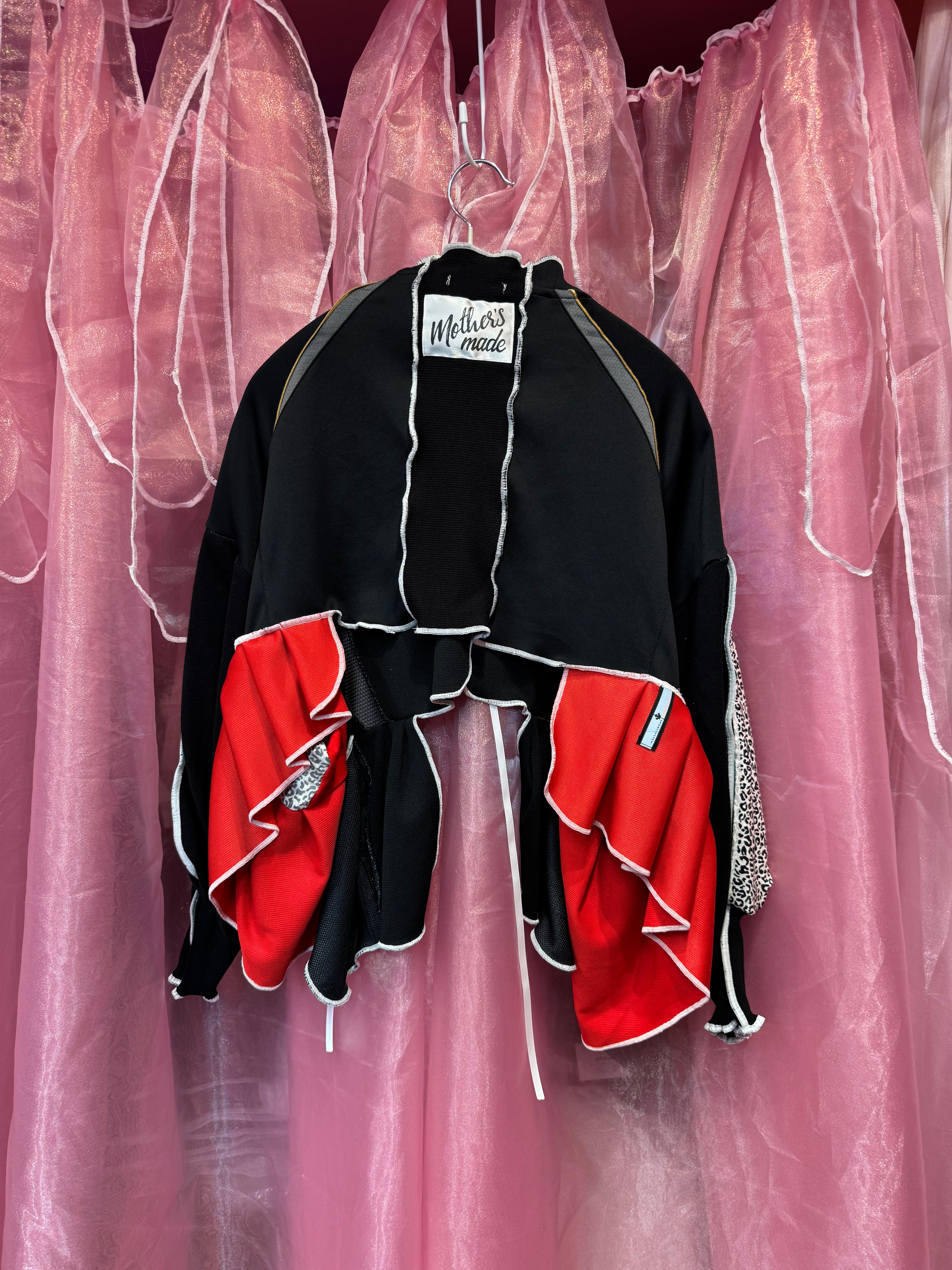 インスタライブ紹介商品・609302リメイクジャージ長袖(クロ)