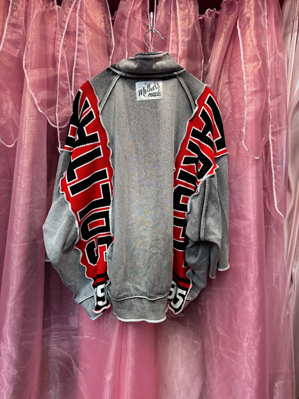 インスタライブ紹介商品・608203ハーフジップトップス(グレー)