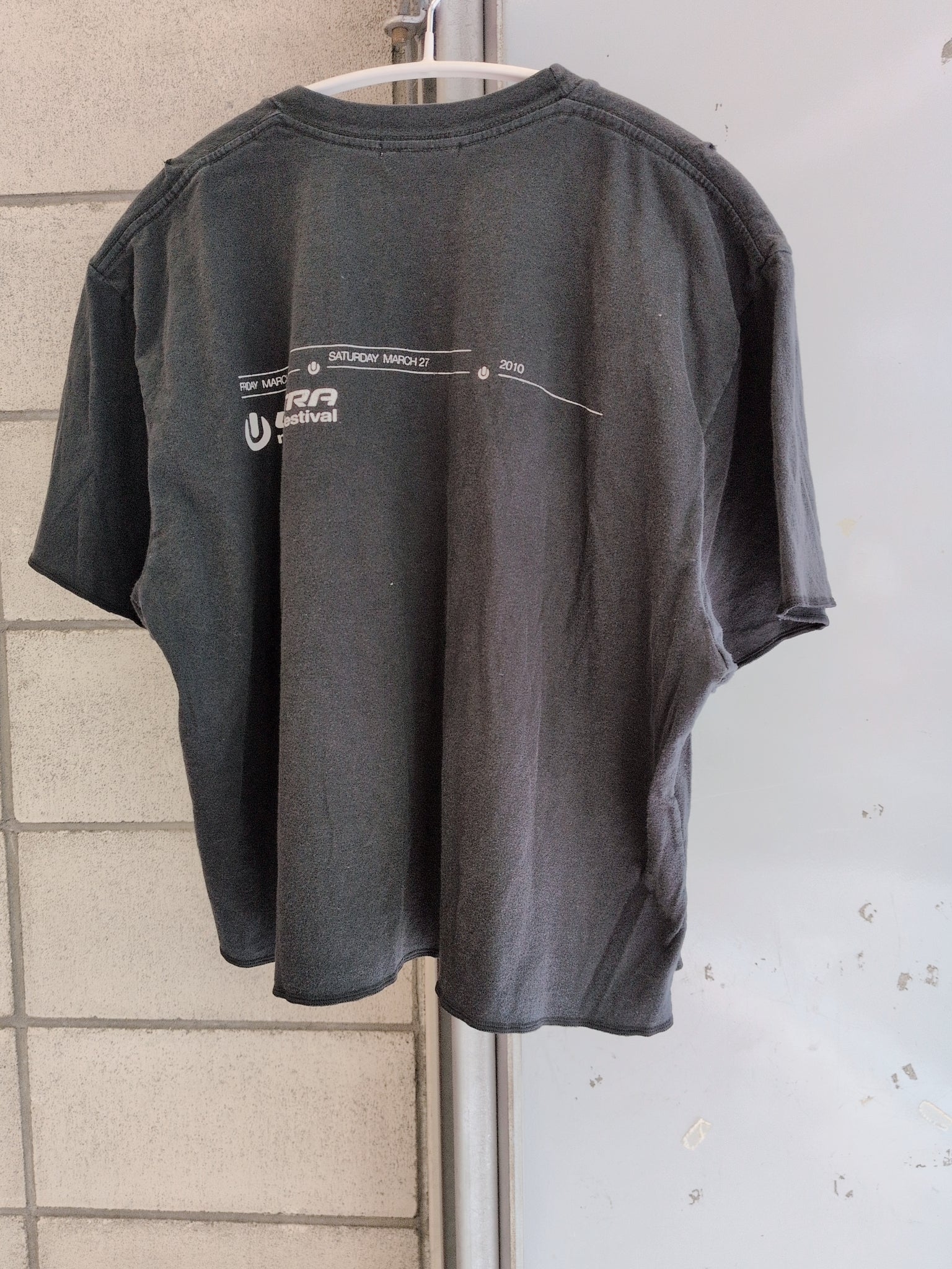 シフォン切替シンプル黒Tシャツ